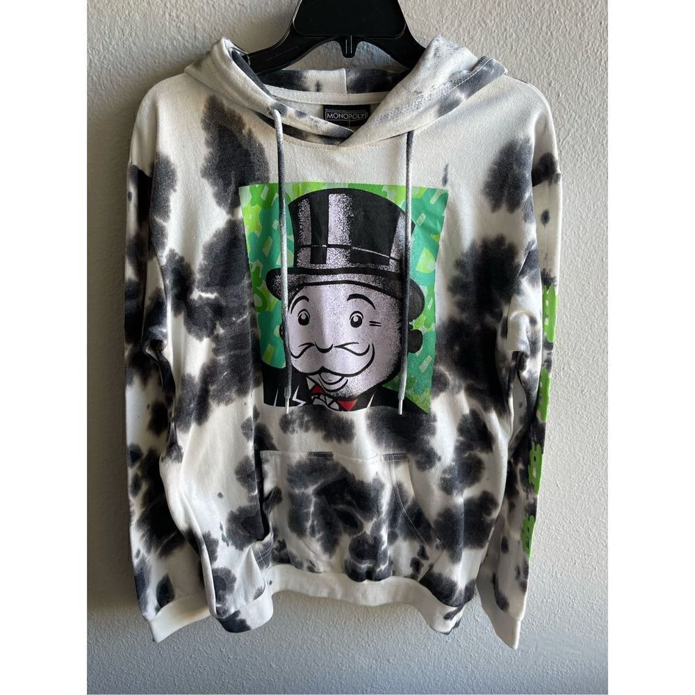❤️Hasbro Monopoly Tie Dye Hoodie Sm